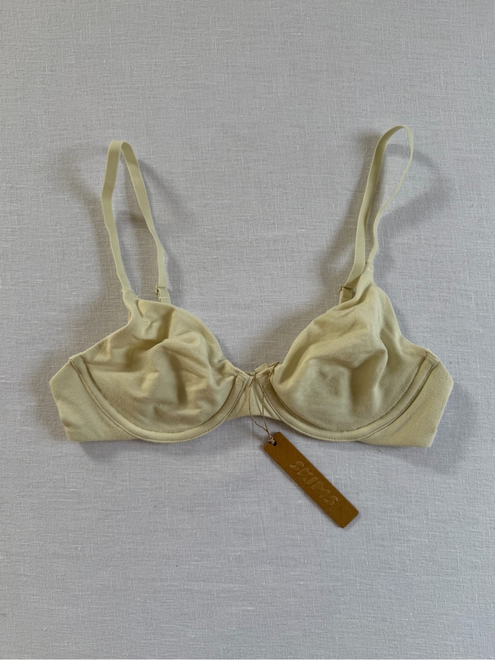 SKIMS Cotton Jersey Underwire Unlined Bra